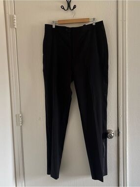 Calvin Klein NWT Men’s Black Wool Dress Pants 36x34 Stretch Slim Classic